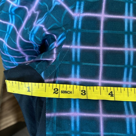 Pre❤️ Kenzo Paris Slim Fit Button Down Retro/Geometric Shirt - size 39 ( 15 1/4) - Picture 9 of 11